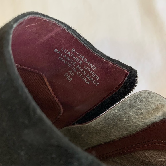 Bandolino Black Suede Urbane Zipper Booties, square toe, high heels, women’s 9 - Picture 10 of 16